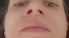 Maximum Nostril Flare While Lying on My Back on the Bed