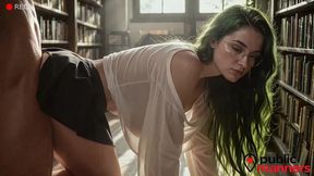 i bought a book and librarian pussy only for two hundred bucks! so hot she was when i fuck her and she try not moaning.[ai]