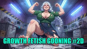 Growth Fetish Gooning #2D: Unstoppable Goddess Surge (Animated, Music, Text)