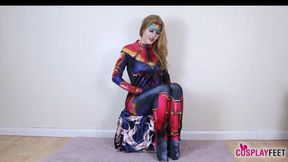 Incredible Aurora Phoenix is the Captain Marvel of feet (1080)