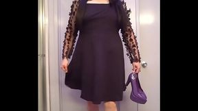 Shopping Stories #79 - A Brand New Dress From Shein &amp_ My New Purple Patent Leather Ellie High Heels...