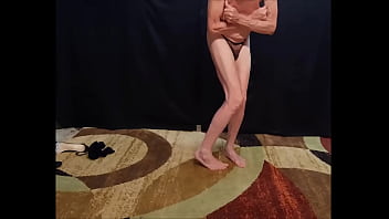 Busy Bottom in sexy body stocking gets totally naked showing off my little pink ass and pussy - 27min