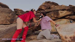 Wonder Ziva Ballbusting a Secret Fan!