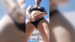 Outdoor masturbation compilation, pool, office, park, or on my terrace, I love to show off and show my wet mature pussy