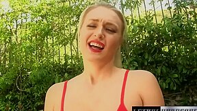 Natalia Uses Her Big White Ass And Pussy For Car Loan