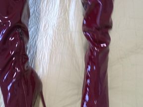 Body Vinyle Black Pantyhose and Boots Vinyle