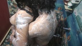 Desi Couple Saree Bath with Sex Day After Marriage