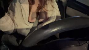 Italian Big Tits MILF Artemisia Love Driving Around La While Smoking and Flashing Her Big Hot Tits Long Hair Fetish