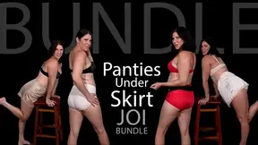 Satin Panties Under My Skirt JOI- High-Waisted Panty Fetish Bundle