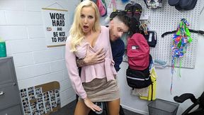 Busty Blonde Milf Gets Fucked And Creamed After Being Stripped And Searched Roughly