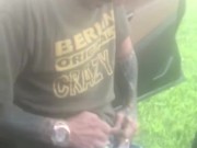 Rusty being naughty with step son and cock ring at fishing spot