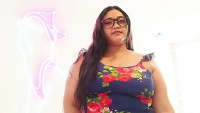 Curvy secretary's big booty and massive globes for student
