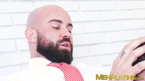 Rough face fucking on a valentines day by suited Bruno Max & Manuel Reyes
