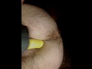 Anal insertion of toilet bell