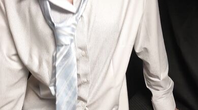 【Day6】Yシャツネクタイ　ビジネス系のボーイッシュ女子が1人でオナニー　男の娘？　Tomboy Boyish