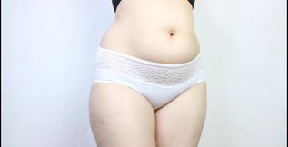 Try on all white panty under 5$ uncensored
