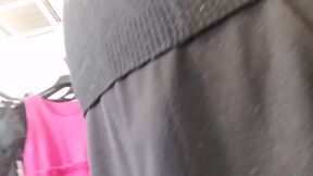 Chenge wet panty in a store