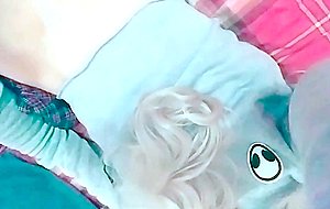 Churrostrap in chastity anal fuck and cums twice