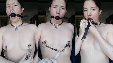 Deepthroat gags and nipple clamps