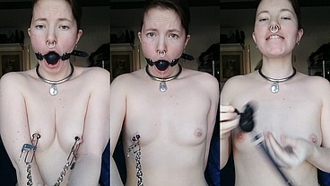 Deepthroat gags and nipple clamps