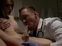 Skinny trans woman gets her ass fucked by her horny doctor