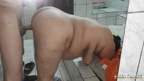 peguei a gorda de quatro no pelo