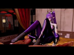 3D Curves Glow: Booty Girl Unchained - 3D Animation Hentai