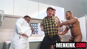 ”Pierce Paris holes are examined by Doc Draven Navarro & orderlies”