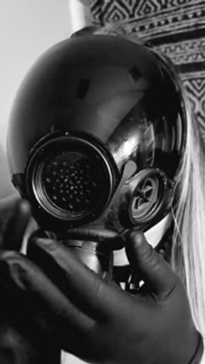 Breath play in our MSA Millennium gas mask