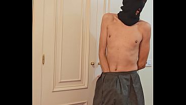 Twink slave receives CBT and tit punishment
