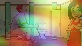 Gay Bathroom Dirty Talk Straight male gets Shemale JOI