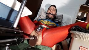 October 2021 Ricky Cage Live Show - Cock-locked Superhero Takes Dicks in Ass and Mouth!