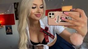 horny students in mini skirts: ass & tit flash + wet pussy play ai generated
