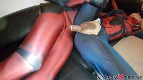 Pov cam threesome Natacha and Rose zentai spider girl