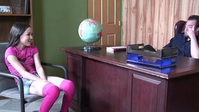 amai liu likes to watch as a cock slides in and out of her wet pussy