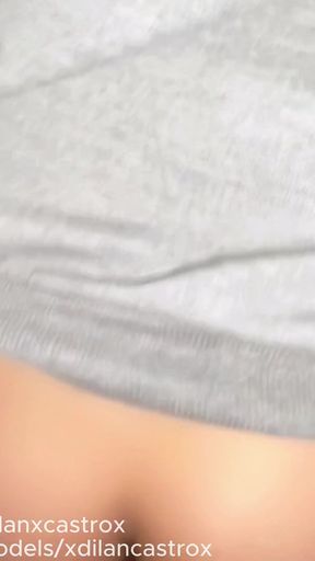 Cruising Fucking Beautiful Passive Twink Buttock Outdoors and Filling Her Butt with Cum