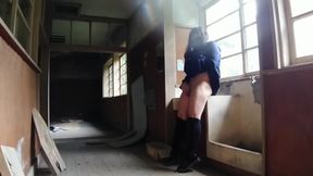 Sex Masturbation in an Abandoned School Honoka Sengoku