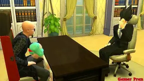 Bulma’s Hot Japanese Milf Maid Cheats With Boss While Husband Watches Cuckolded