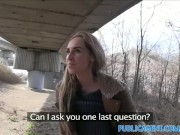 PublicAgent Long haired blonde fuckoing in public