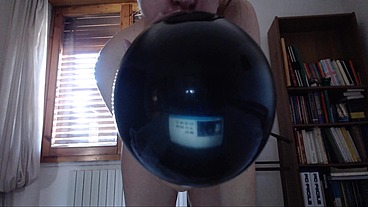 Big orgy with black balloons