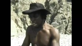 Vintage Black on Black Outdoor Fuck for a Big Black Cock and a Black Slut