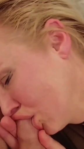 Sexy blonde amateur mature wife enjoys sex games in peignoir   Clip 2