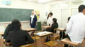 Japanese Teacher's Wild Classroom - Naughty Student Gangbang Exposed