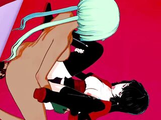 RWBY - Futa Emerald Screws Raven CG Anime