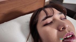 Chubby Japanese Mika Arimura sucks cock before wild sex.