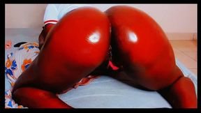 Oiled ass clap and spread doggystyle