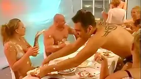 Orgy And Food - Vintage German Porn [tortenschlacht-total Versaut]