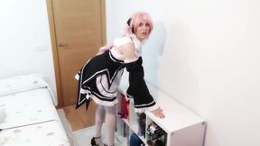 Maid Masturbates for Her Master