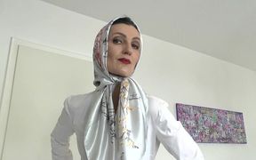 Satin Headscarves Fashion Show