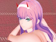 Darling in the Franxx Zero Two gets Horny Hentai POV
